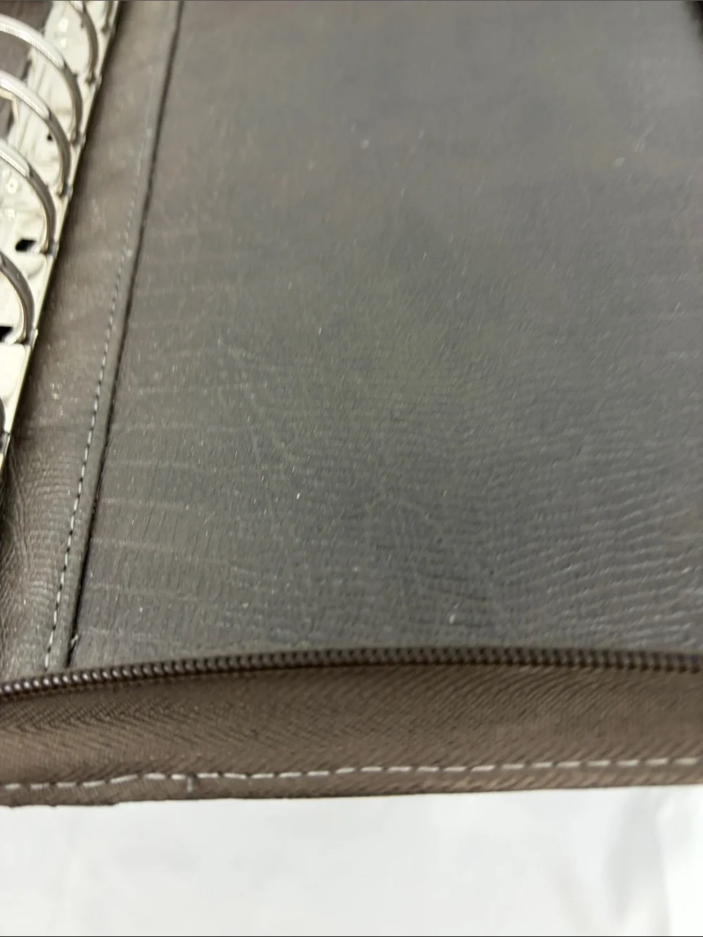 Franklin Covey Faux Croc Classic Zip Planner Binder Case Organizer, 7 ring, 1.5